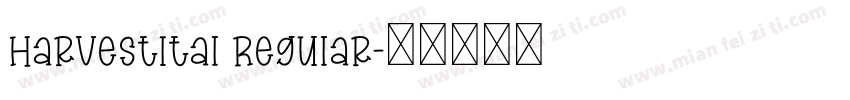 HarvestItal Regular字体转换